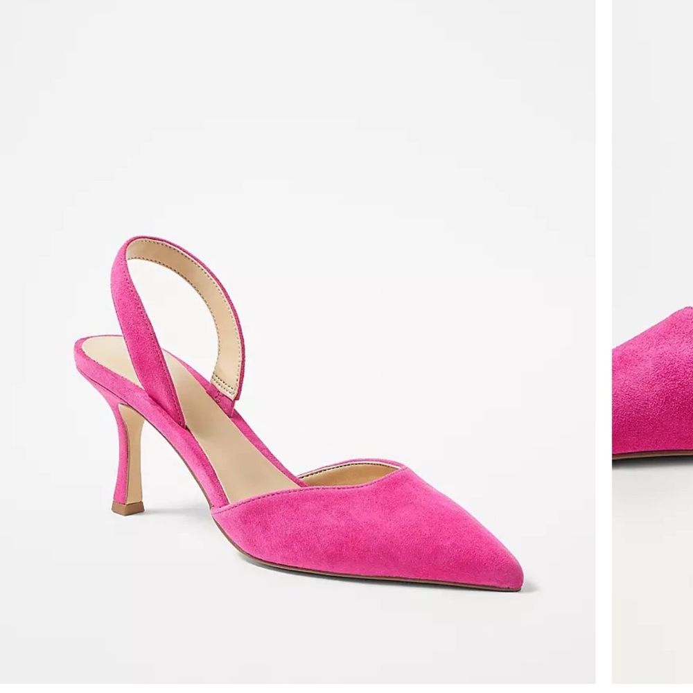 Ann Taylor Pink Kerry Suede Pumps